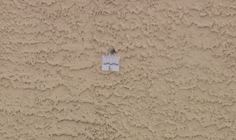 North Las Vegas Police Department Traffic Division building reportedly shot at several times.