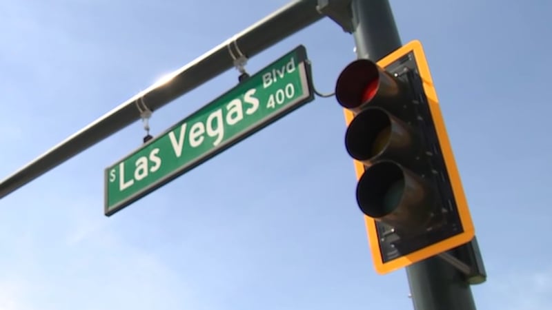 Street sign of Las Vegas Boulevard.