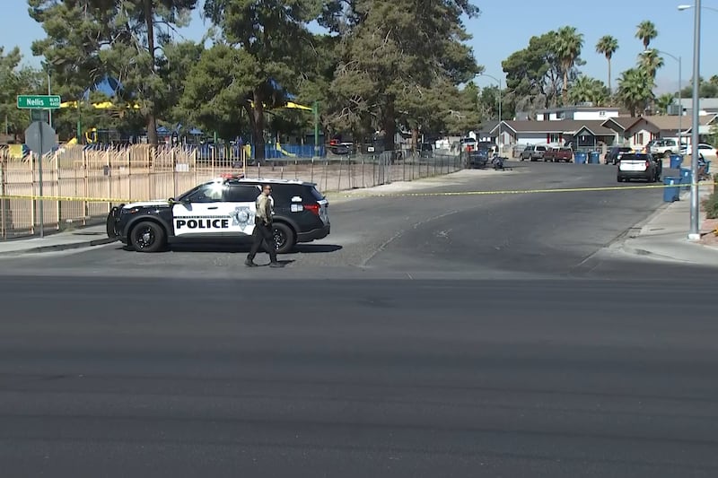 Las Vegas police are responding to a shooting near Boulder Highway and Nellis on Thursday,...