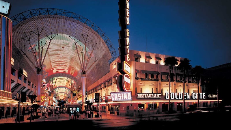 Exterior del Golden Gate en el centro de Las Vegas.