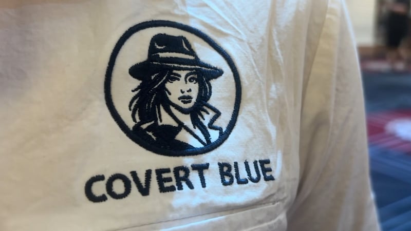 Jenn Benjamins, a Las Vegas law enforcement veteran and founder of Covert Blue, is training...