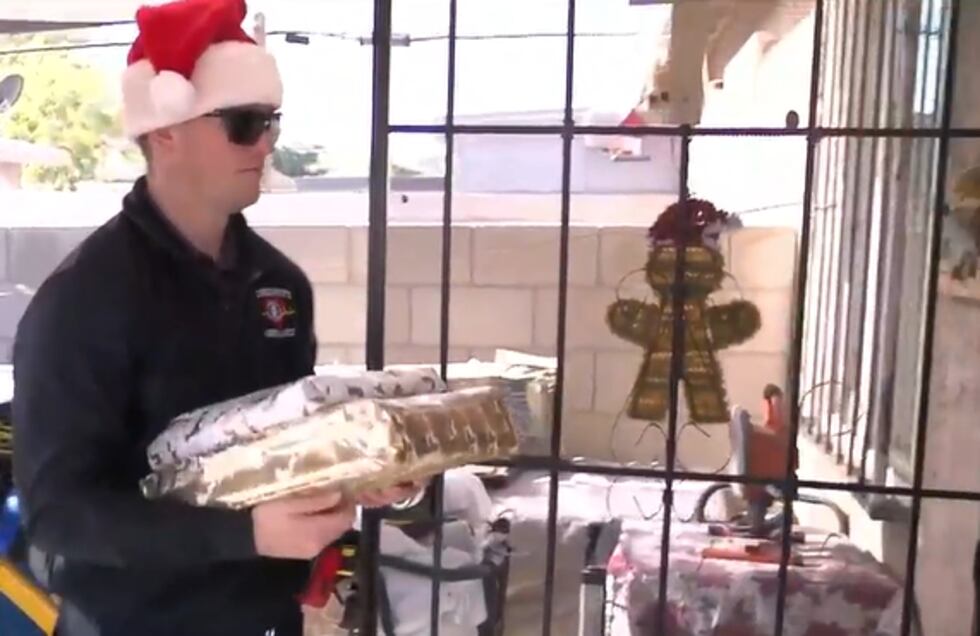 Community Ambulance delivered an ambulance full of gifts to families in the Las Vegas Valley.
