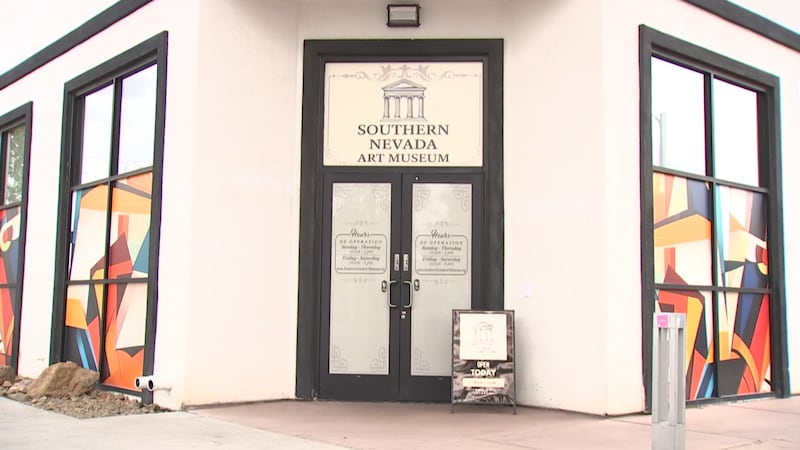 Graffiti outside the Southern Nevada Art Museum has sparked a feud in the Arts District over...