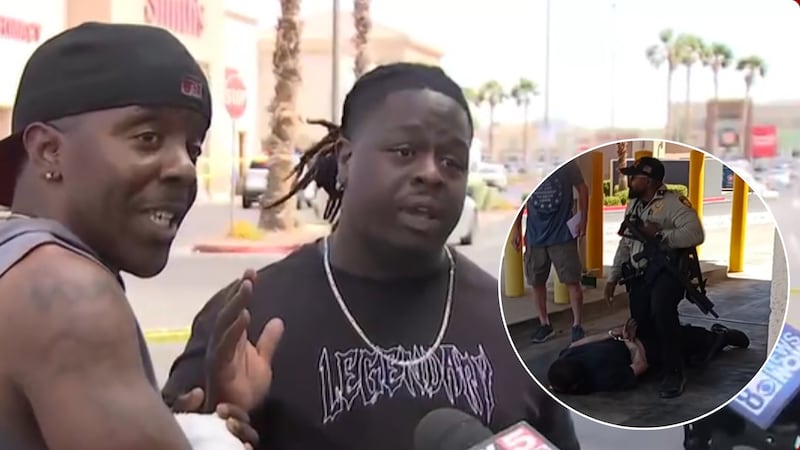 Customers speak about stopping shooting suspect in deadly Las Vegas grocery store shooting