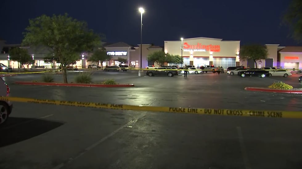 LVMPD says a man was shot and killed at a business in a shopping center on North Rainbow...