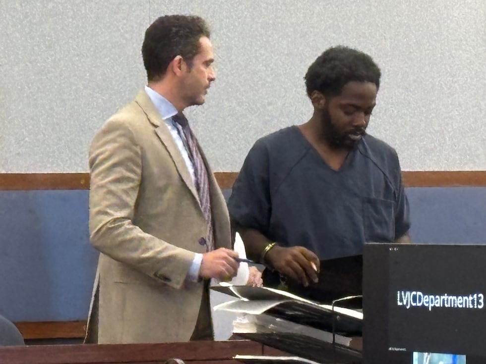 Rodger Harrison III (en la imagen) comparece ante el Tribunal de Justicia de Las Vegas la...