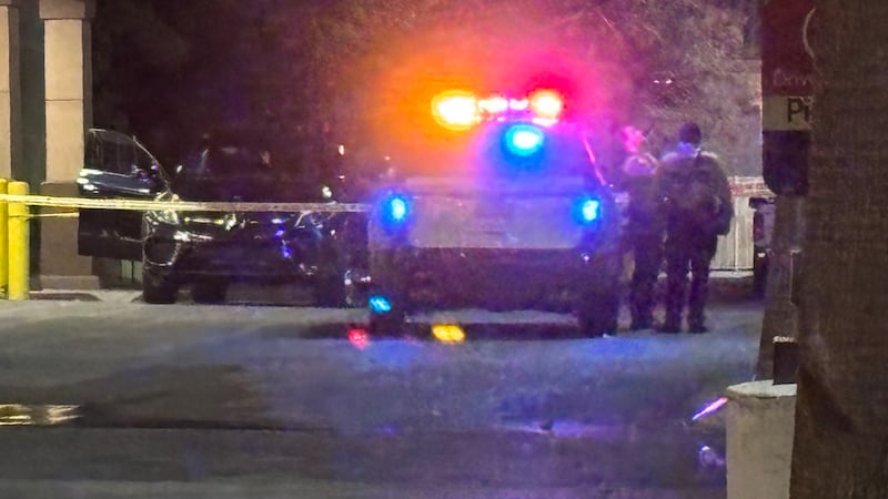 La policía de Las Vegas respondió a los informes de un tiroteo en un estacionamiento en el...