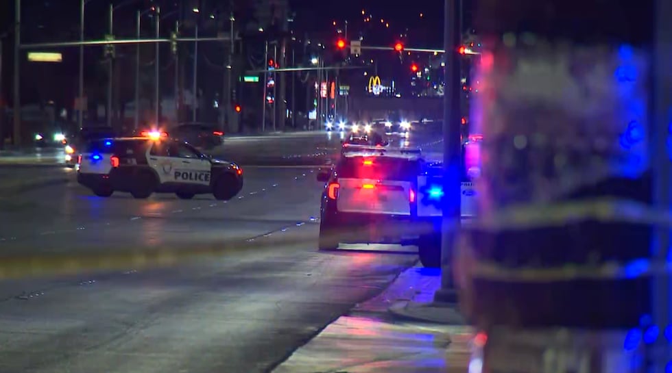Las Vegas police say a 10-year-old boy is dead after a crash near downtown Thursday night.