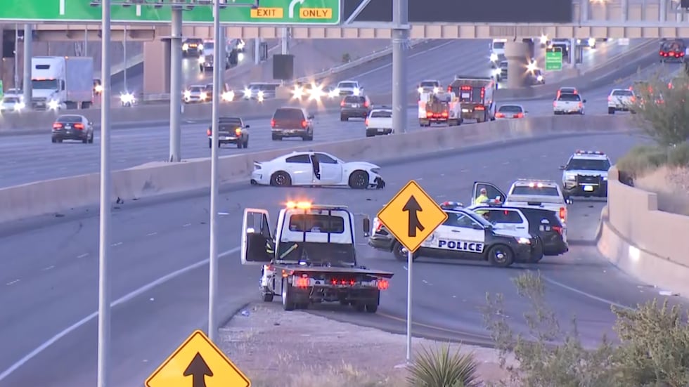 La rampa de acceso a la 215 en dirección oeste desde la I-15 Sur se encuentra actualmente...