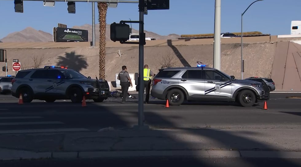 A motorcyclist is dead, and another person was taken to the hospital after a crash in east Las...