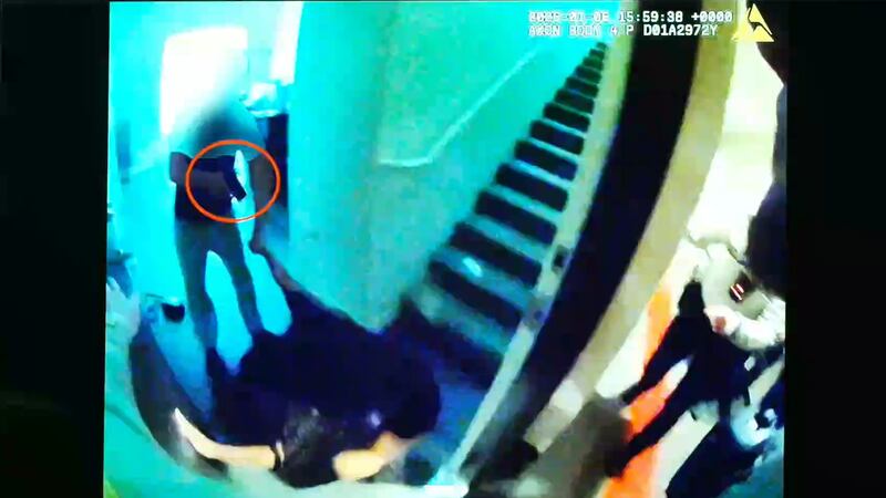 Las Vegas police share bodycam footage showing first police shooting of 2026.