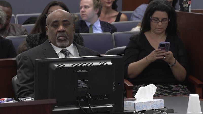 Duane 'Keffe D' Davis appears in court for day two of the Tupac Shakur murder trial on...