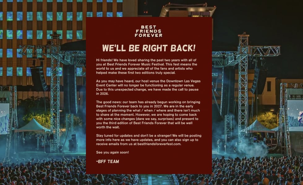 El festival de música anunció una "pausa" en sus planes para 2026 después de que surgieran...