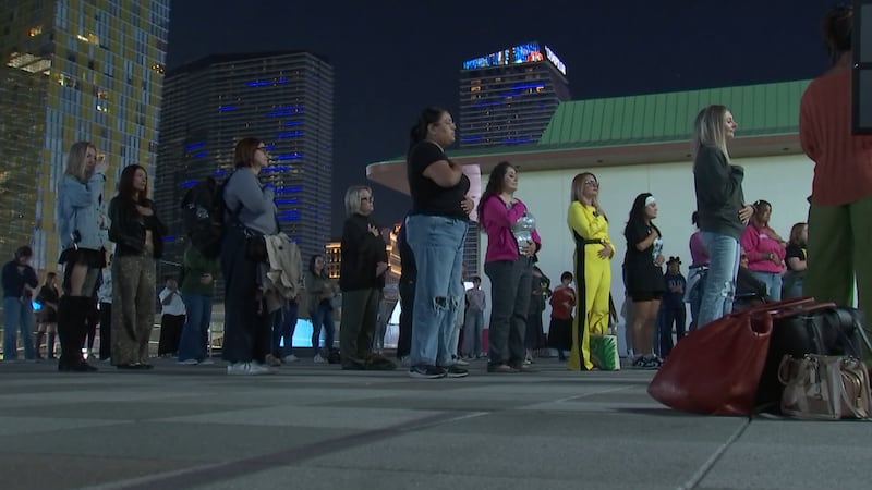 More than 100 women gathered on a Las Vegas rooftop Wednesday to scream in solidarity with the...