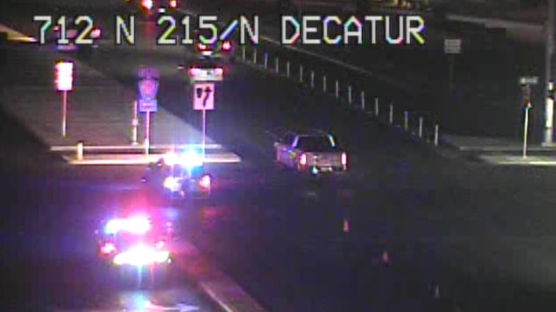 Nevada Highway Patrol investigates crash 215 and north Decatur.