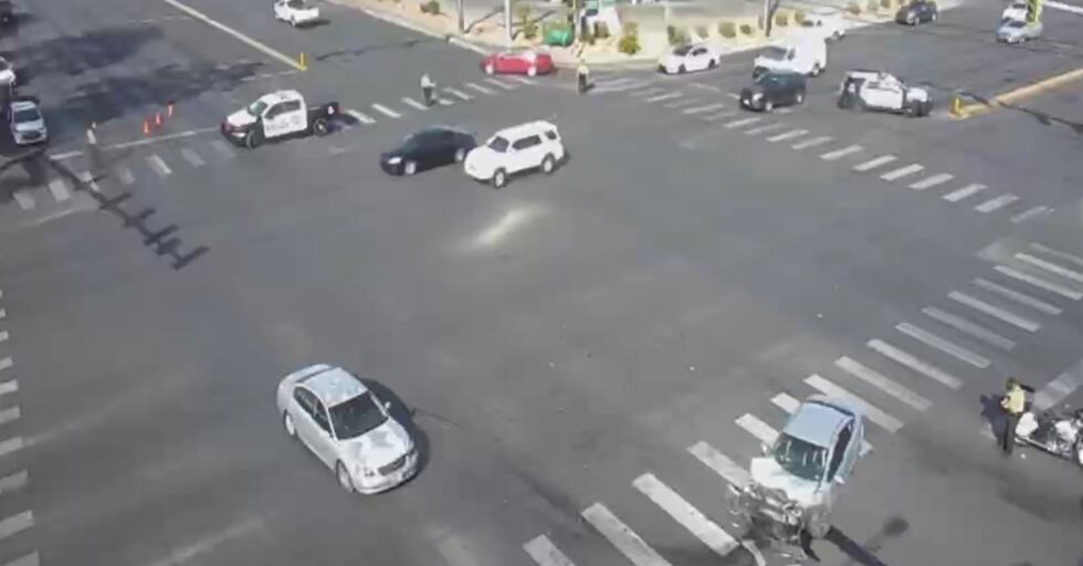Las Vegas Metropolitan Police are investigating a multi-vehicle crash after a vehicle fleeing...