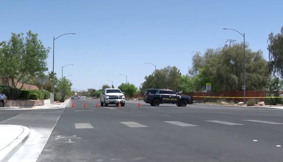 North Las Vegas police say an armed suspect fled from a business near N. 5th Street, ran onto...
