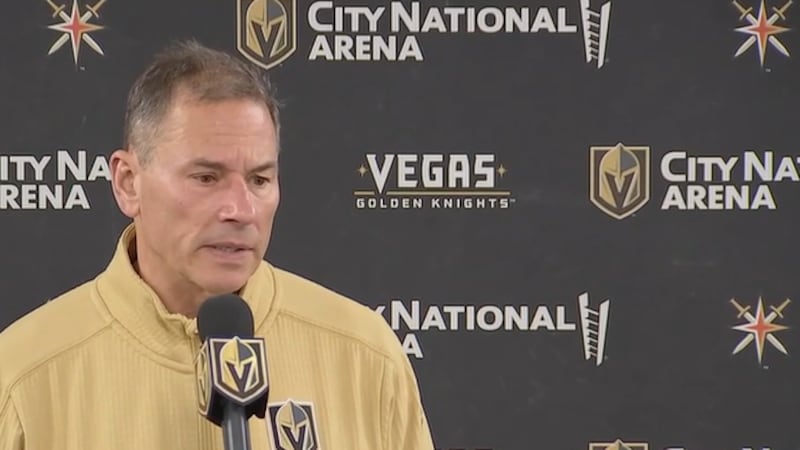 Vegas Golden Knights head coach Bruce Cassidy.