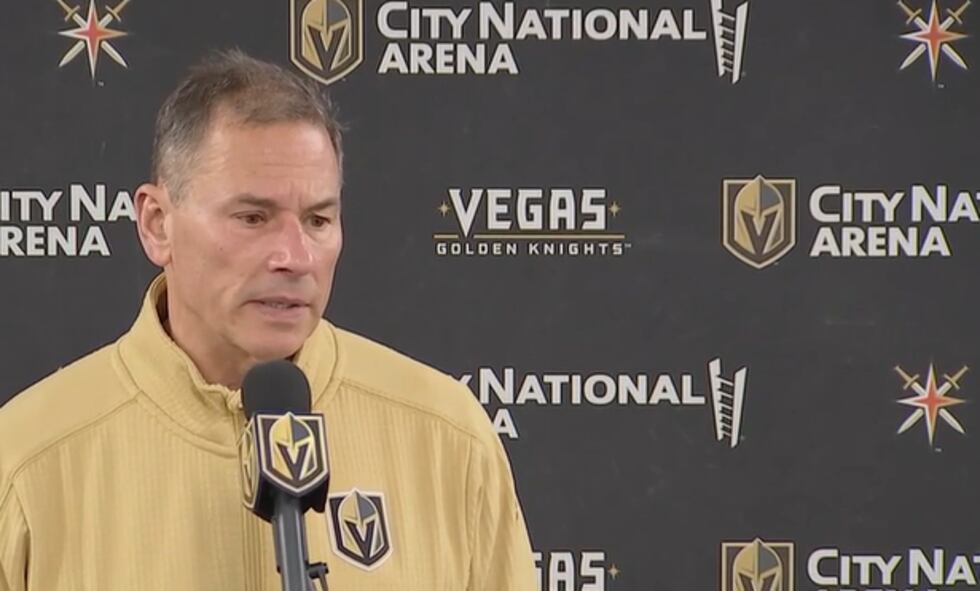 Vegas Golden Knights head coach Bruce Cassidy.