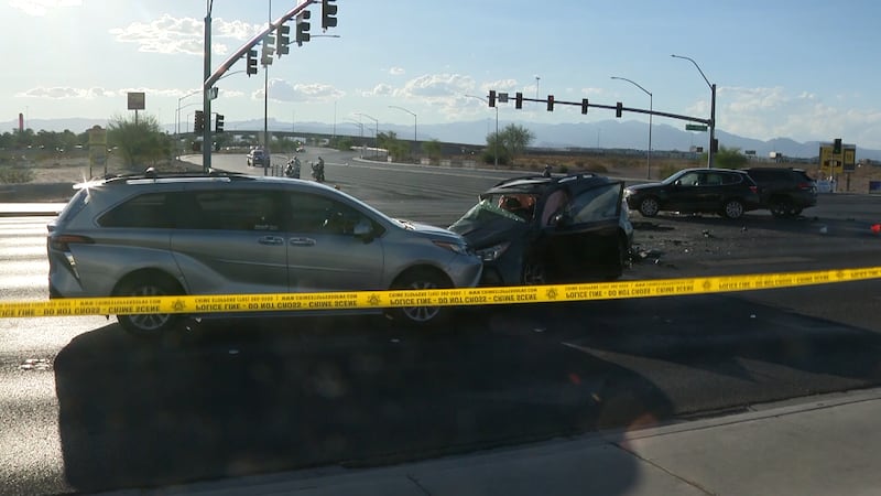 Choque mortal en Blue Diamond y Las Vegas Boulevard el sábado 6 de septiembre de 2025.