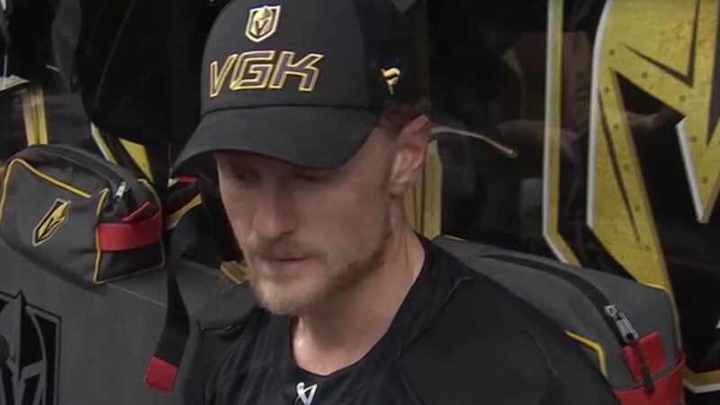 Vegas Golden Knights' Jack Eichel.