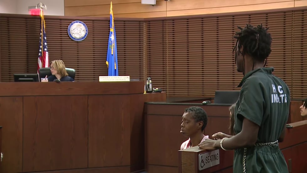 Andre Thigpen, de 22 años, comparece ante un tribunal de Henderson el martes 27 de octubre de...