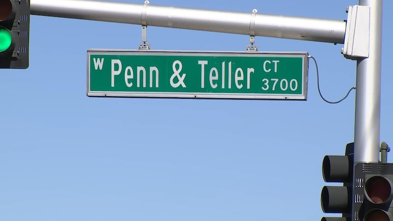 West Viking Road will now forever be known as Penn & Teller Court.