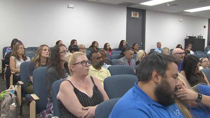 Clark County parents and teachers spoke out at Thursday's board meeting over a $51M budget cut...