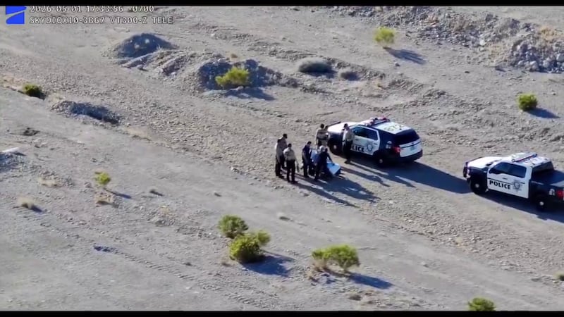 Un dron de la Policía de Las Vegas ayuda a rescatar a un hombre que desapareció en mayo.