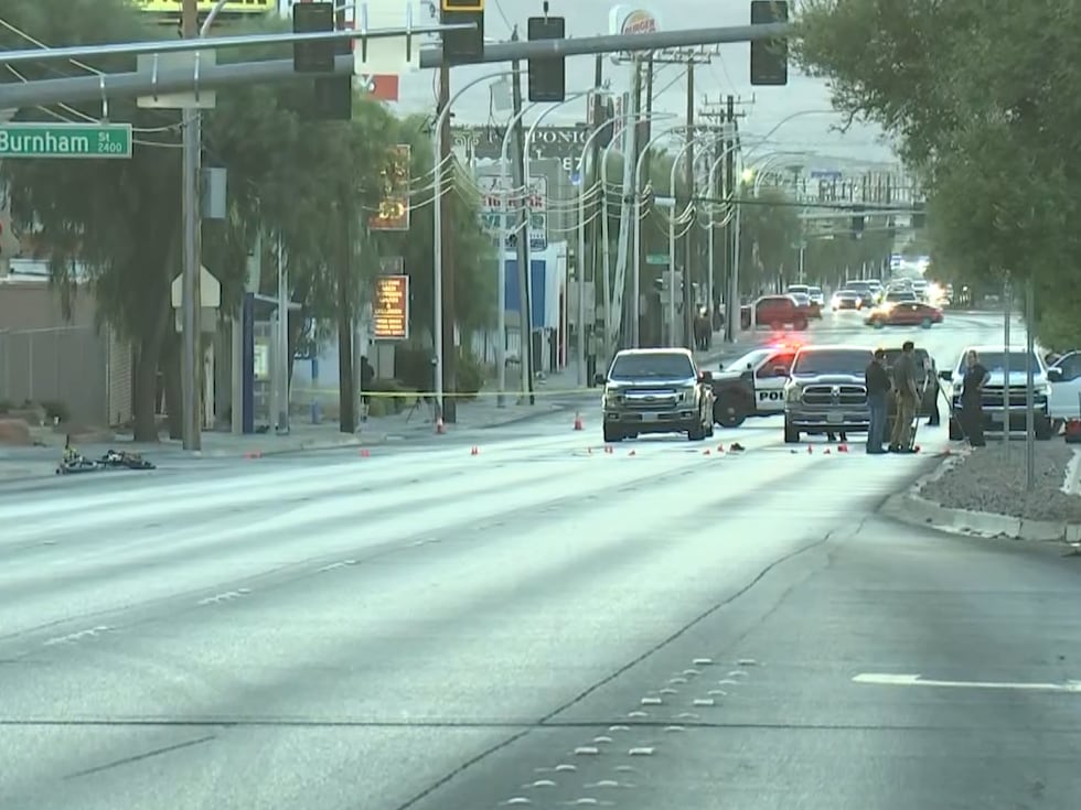 La policía de Las Vegas está atendiendo este lunes por la mañana un accidente ocurrido durante...