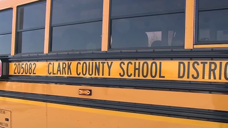 Generic photo of a Clark County School District school bus.