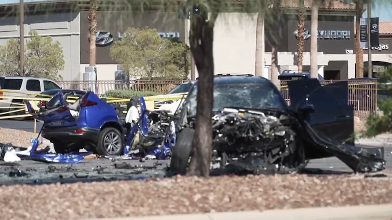Las Vegas police say two drivers are in critical condition after a wrong-way crash in the west...