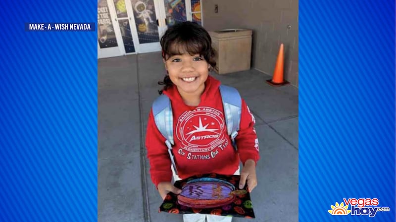 ‘Make-A-Wish Nevada’ cumple el deseo de una niña de 7 años de convertirse en oficial del LVMPD...