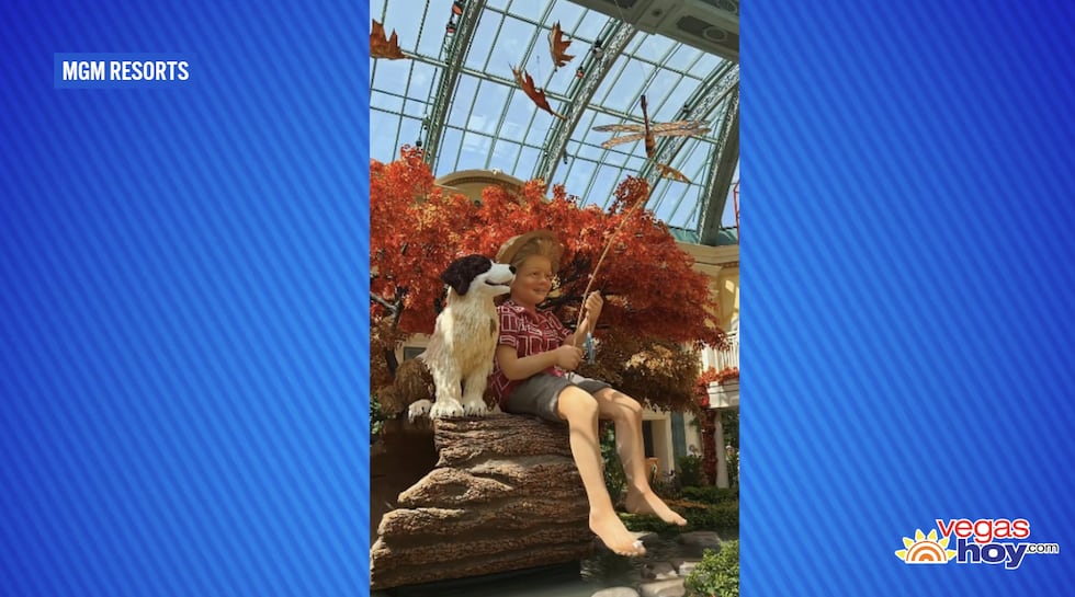 El Conservatorio del Bellagio inaugura su exhibición de otoño en el Strip de Las Vegas.