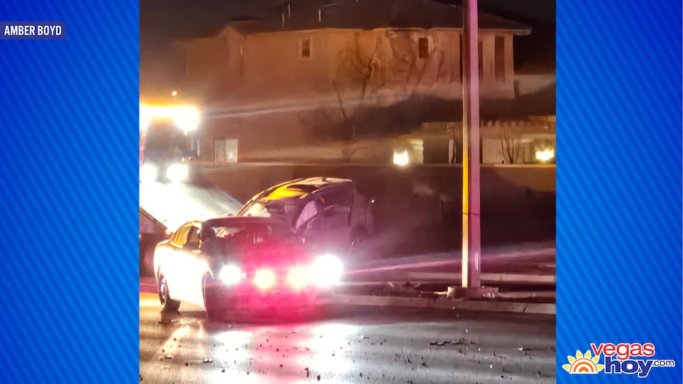 LVMPD informa que la colisión ocurrió el 19 de enero alrededor de las 7 p.m. en la...