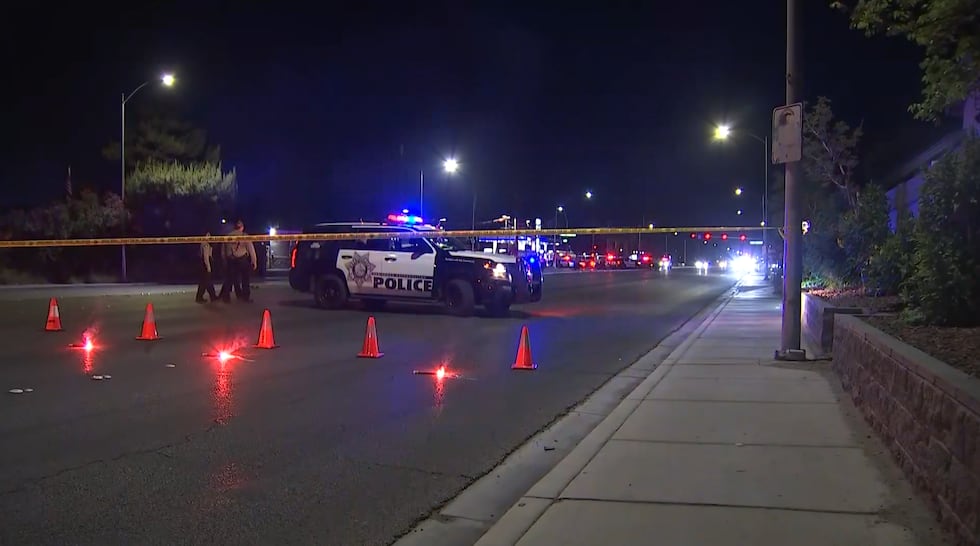 Las Vegas police say the suspect in a police pursuit and an officer were taken to the hospital...