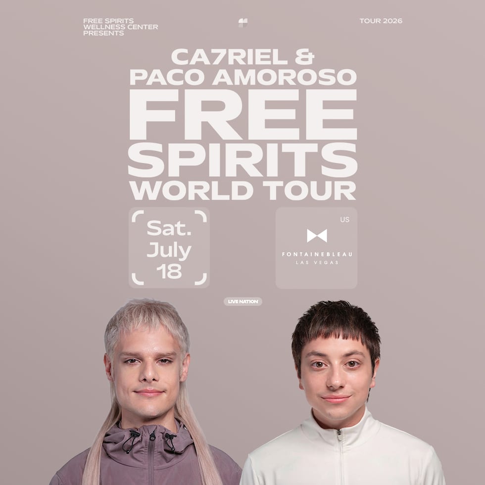 El dúo argentino CA7RIEL y Paco Amoroso traerán su gira mundial, “FREE SPIRITS”, a Las Vegas...