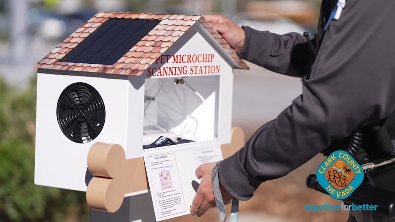Clark County has opened a new microchip scanning station to help reconnect lost pets with...