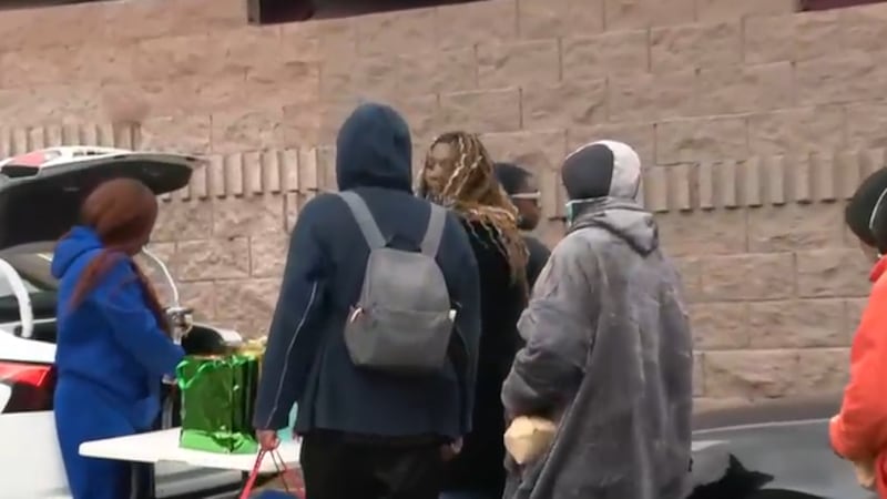 A North Las Vegas mother completed her Christmas mission on Wednesday, providing 200 people...