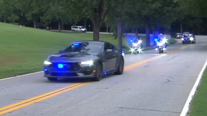 The body of fallen Metro Police Officer Austin Abdelnabi arrived in Greenville for services....