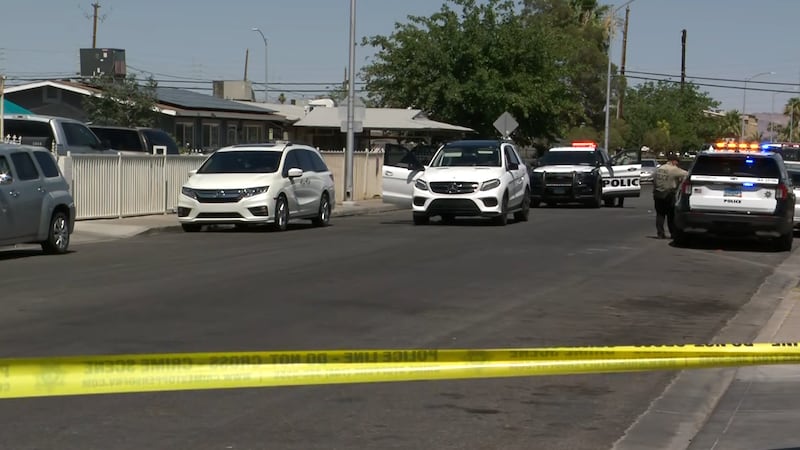 According to LVMPD, officers responded to the 900 block of West Bartlett Avenue near M.L.K....