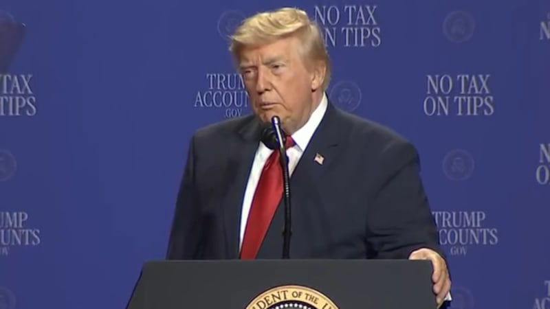 President Trump speaks at Red Rock Resort in Las Vegas