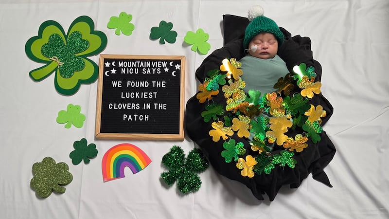 Unidad de Cuidados Intensivos Neonatales del MountainView Hospital celebró el Día de San...