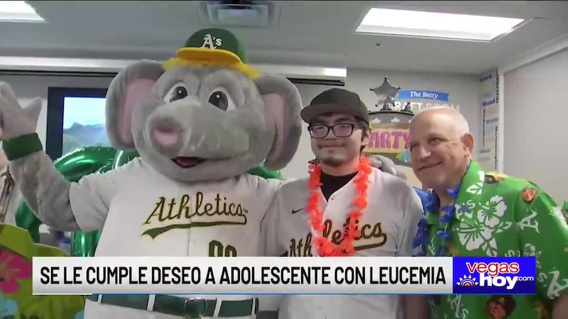 El equipo se asoció con make-a-wish nevada para cumplir el deseo de un adolescente local.