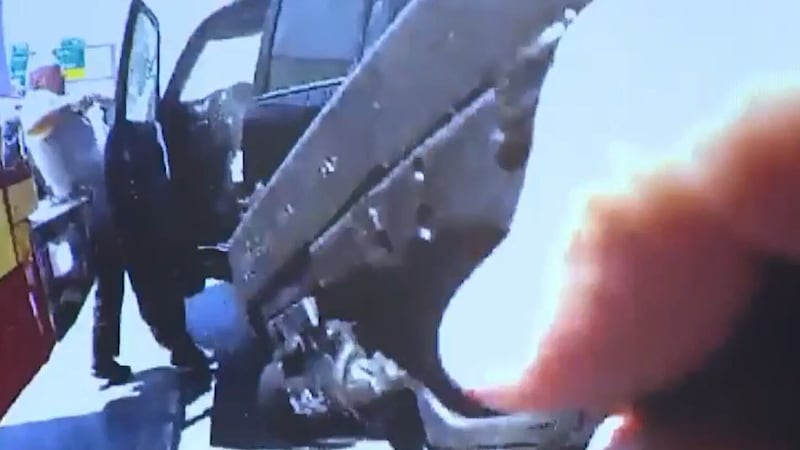 La Policía Estatal de Nevada difundió un video de la cámara corporal de un tiroteo mortal en...