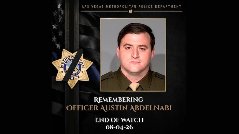 Líderes y miembros de la comunidad de Nevada lamentan el sacrificio del oficial de 30 años y...