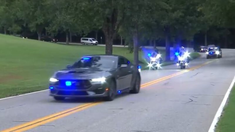 Los restos del oficial de policía de Las Vegas Austin Abdelnabi, fallecido en acto de...