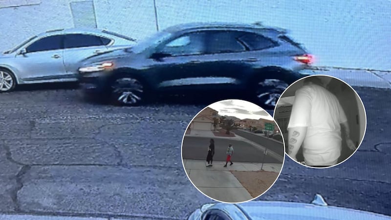 La policía de Las Vegas solicita la ayuda del público para identificar a dos hombres que...