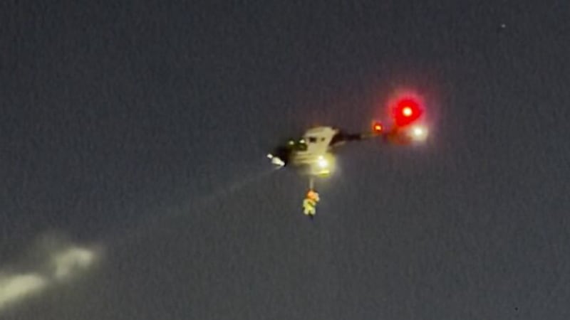 Un rescate aéreo estaba en marcha poco después de las 6 p. m. del miércoles cerca de Black...
