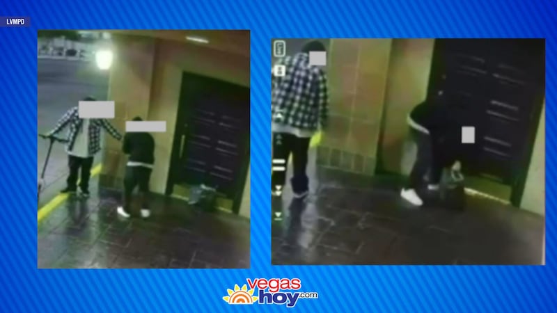 Un video de vigilancia obtenido por la Policía Metropolitana de Las Vegas muestra el momento...